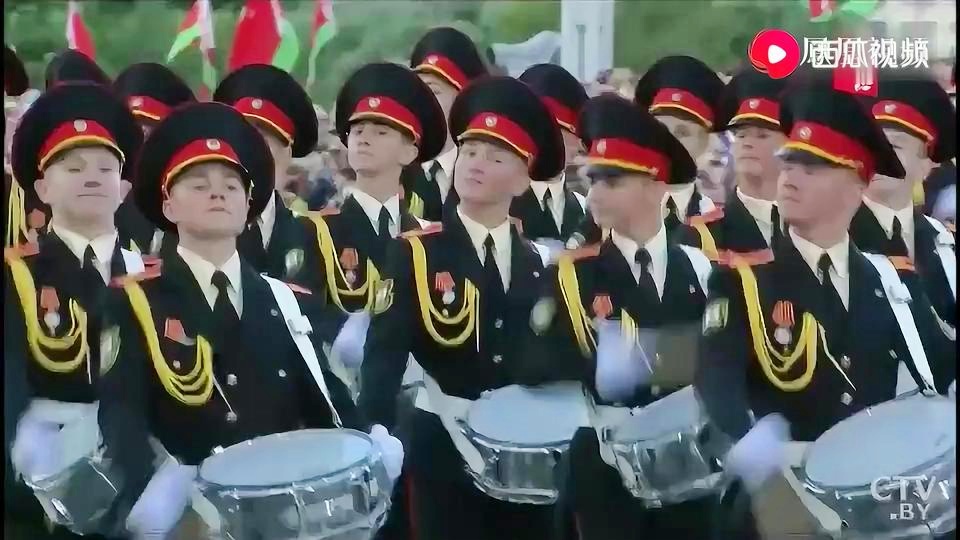 三军仪仗队视频，白俄罗斯的荣耀与风采，三军仪仗队视频展现白俄罗斯荣耀与风采