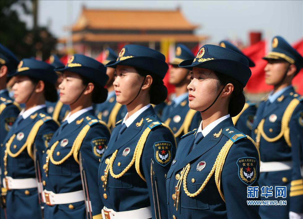 中国女兵方队阅兵仪式，荣耀与力量的展现，中国女兵方队阅兵仪式，荣耀与力量的璀璨展现