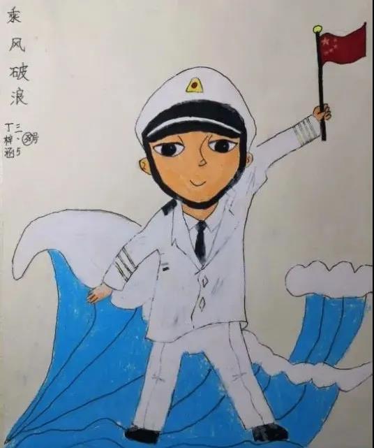 海军70周年手抄报，致敬伟大的海洋守护者，致敬伟大的海洋守护者，海军70周年手抄报回顾与致敬