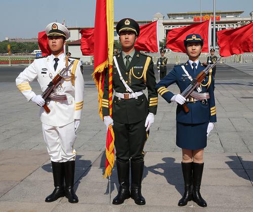 解放军女仪仗队军服，荣耀与威严的象征，解放军女仪仗队军服，荣耀与威严的展现