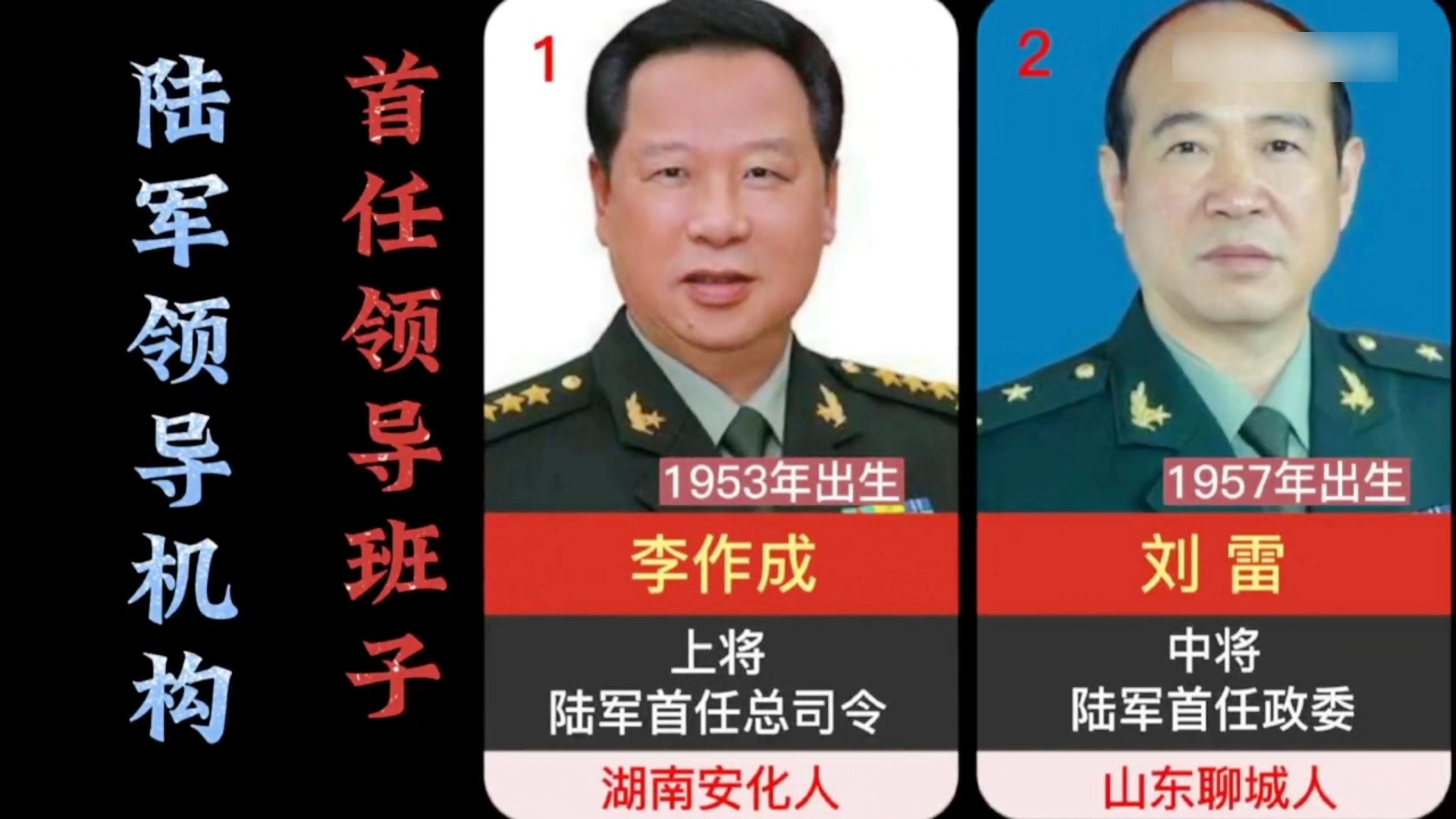 陆军领导机构成立时间