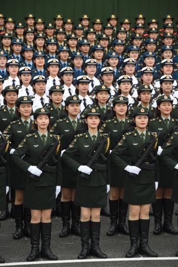 中国解放军仪仗队女兵，时代的荣光与骄傲，中国解放军仪仗队女兵，时代的荣光与骄傲风采