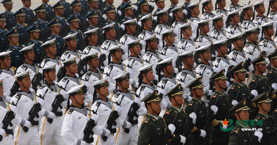 2019年国庆三军仪仗队，展现国家力量与荣耀，国庆盛典，三军仪仗队展现国家力量与荣耀