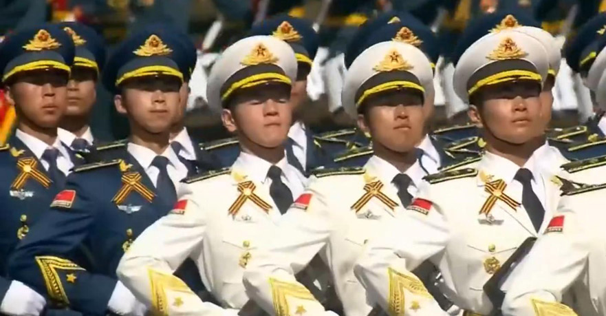 三军仪仗队图片手绘，致敬荣耀与力量，致敬荣耀与力量，三军仪仗队手绘图片欣赏
