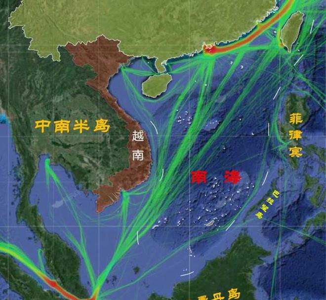 南海地图分界线的探索与解析，南海地图分界线的深度探索与解析