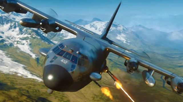 AC130飞机图片，探索军用空中巨无霸的魅力，军用空中巨无霸，AC130飞机图片探索其魅力
