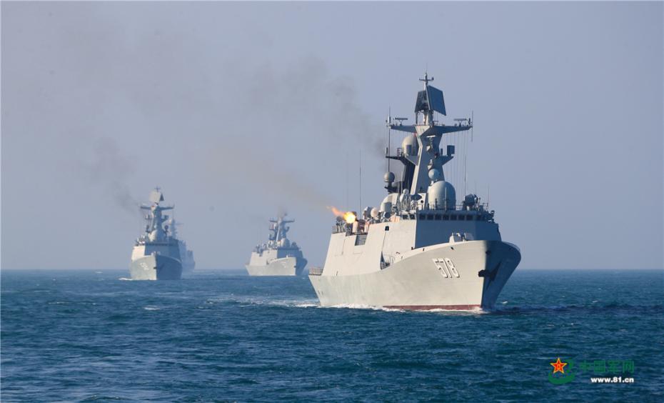 东部战长春舰，中国海军力量的新里程碑，中国海军新里程碑，东部战长春舰展现实力