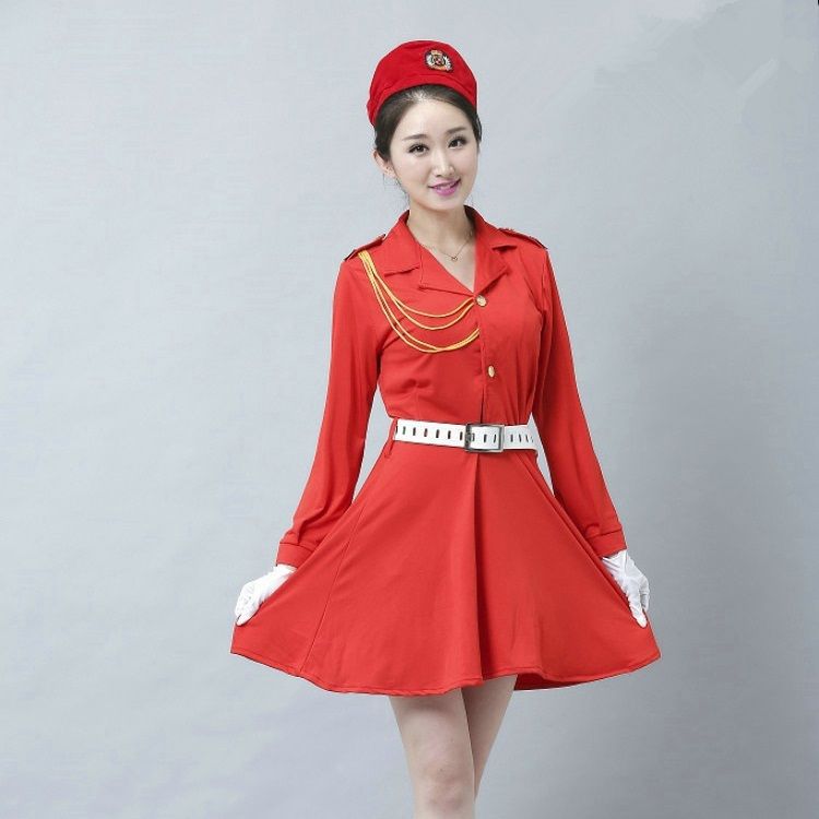中国女兵礼服裙，展现力量与优雅的完美结合，中国女兵礼服裙，力量与优雅的完美融合